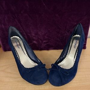 Cobalt Blue Bow 🎀 Heels